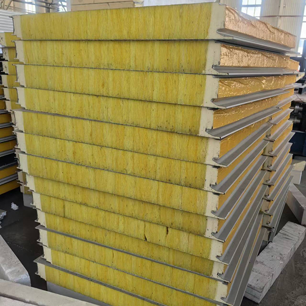 聚氨酯封边玻璃丝棉夹芯板