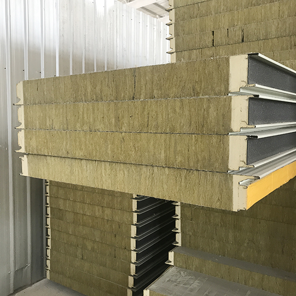 聚氨酯封边岩棉夹芯板